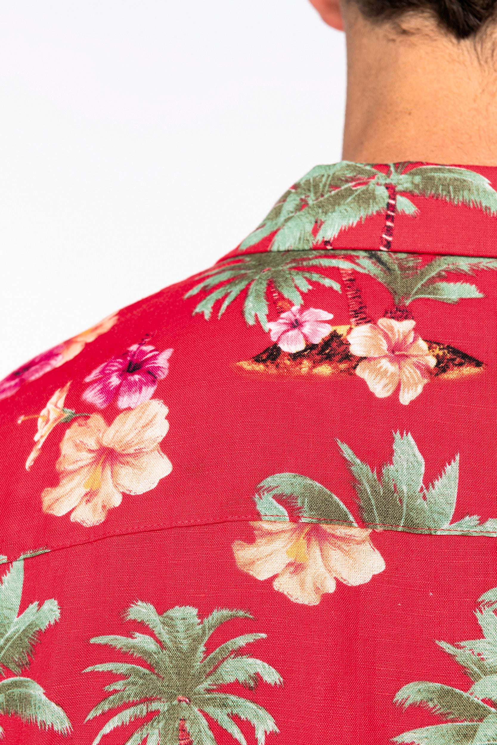 Heren Eco-vriendelijk Hawaïaans Print Shirt - NS529