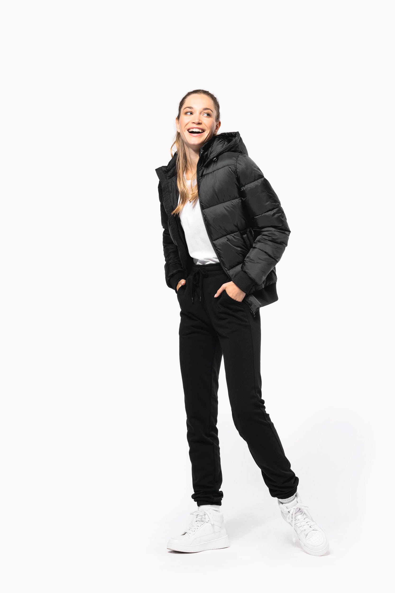Chaqueta con Capucha Unisex de Ripstop Reciclado – 380T | K6166