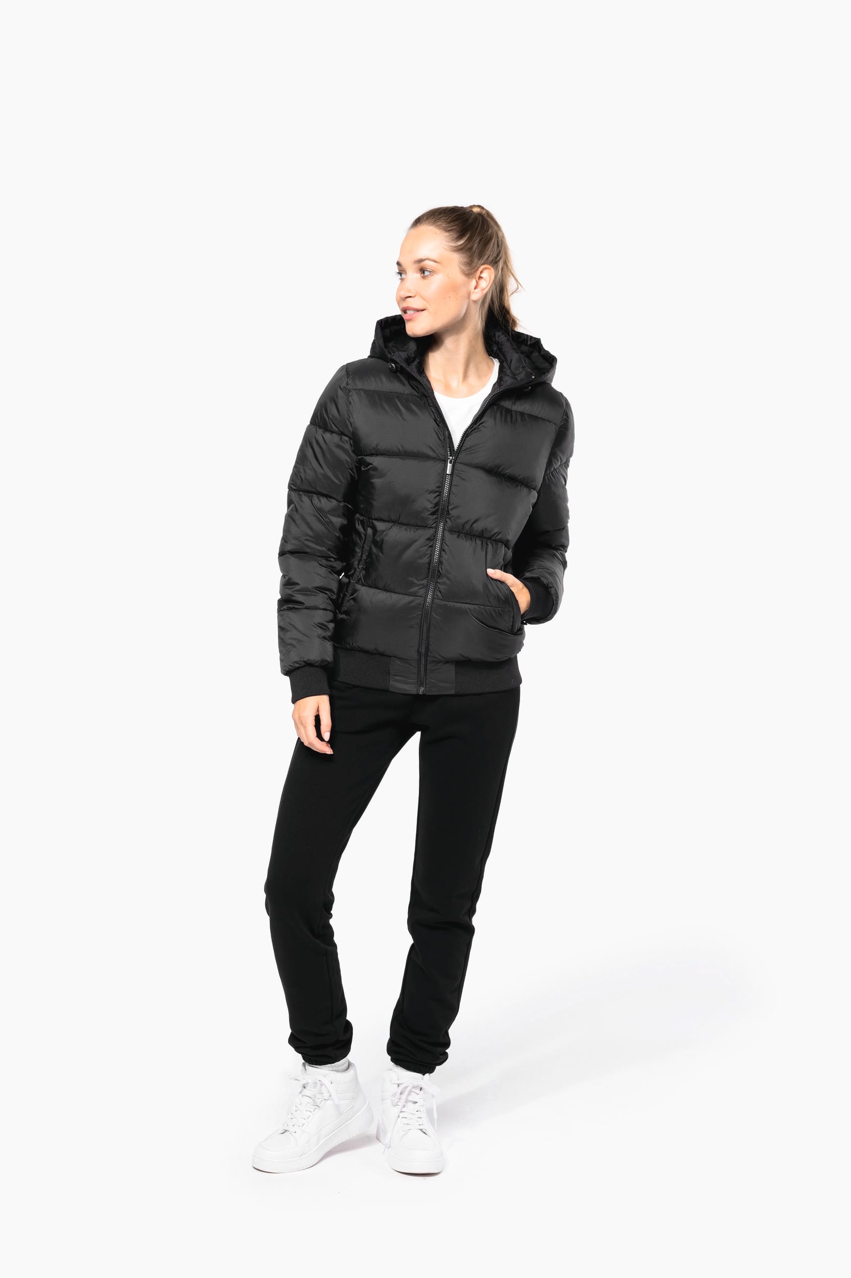 Chaqueta con Capucha Unisex de Ripstop Reciclado – 380T | K6166
