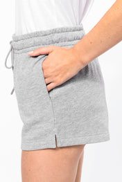 Pantalón corto de rizo francés ecológico para mujer - 300 g/m² - K799