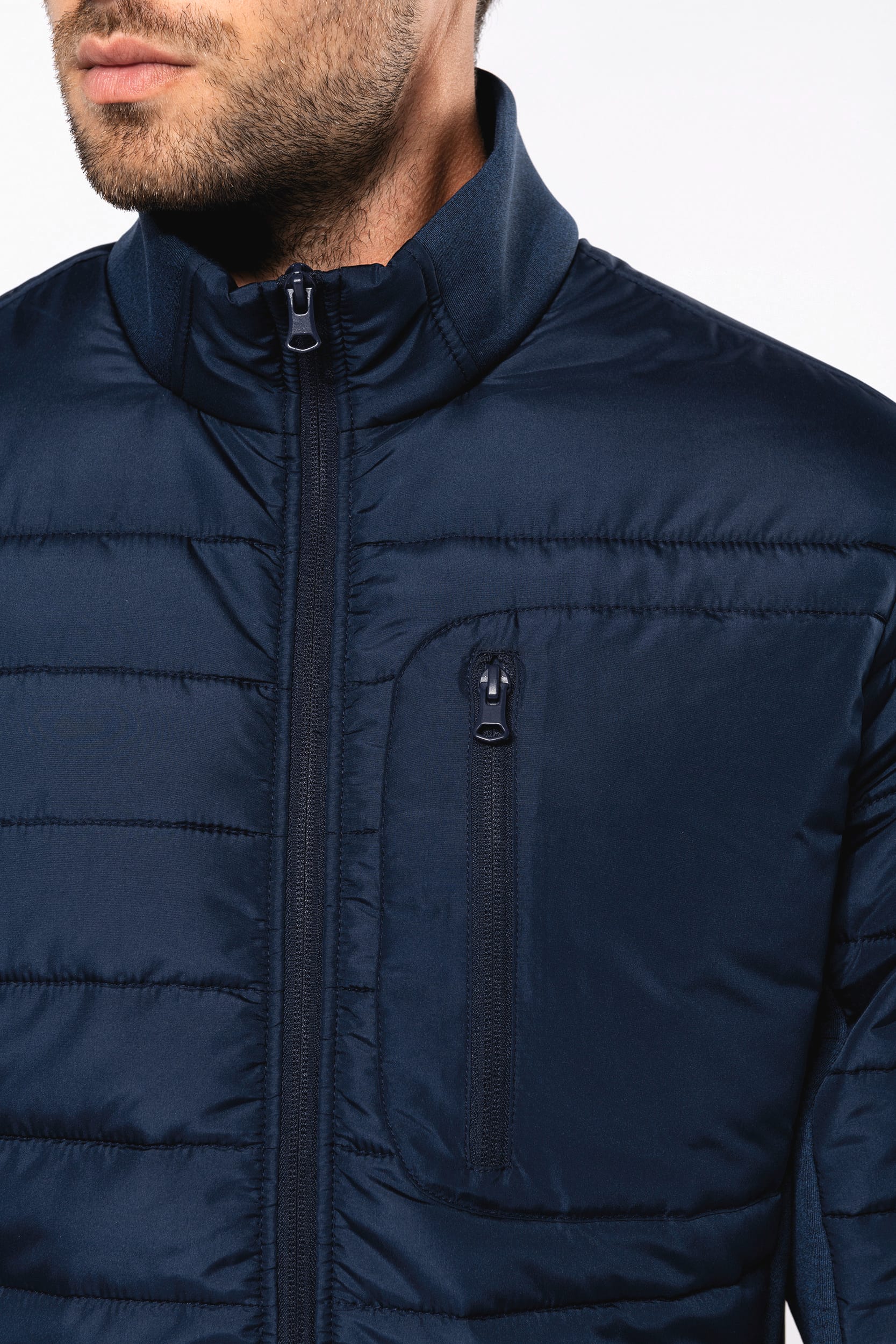 Men’s Hybrid Padded Jacket – Recycled Lining | K6171