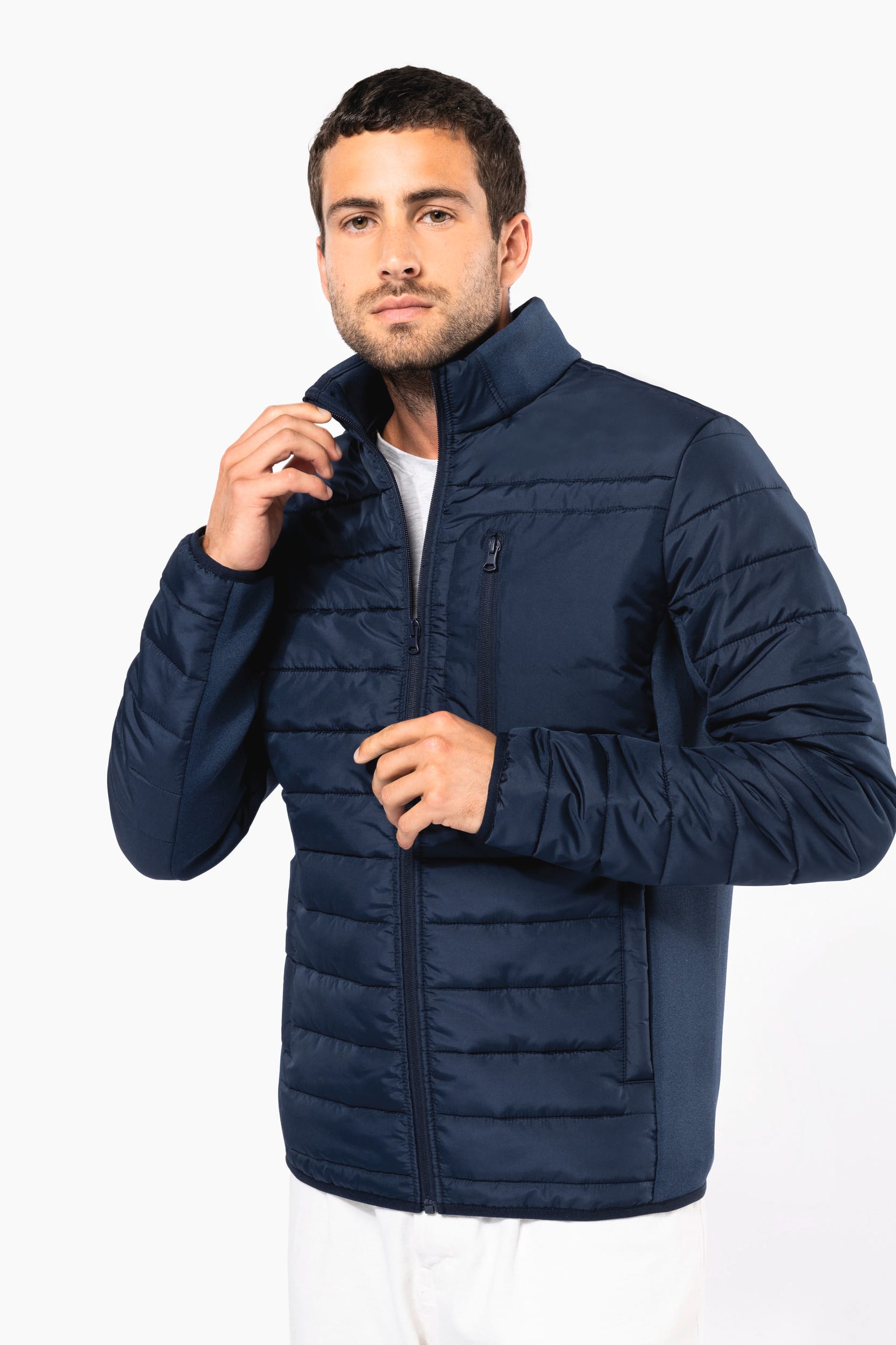 Men’s Hybrid Padded Jacket – Recycled Lining | K6171