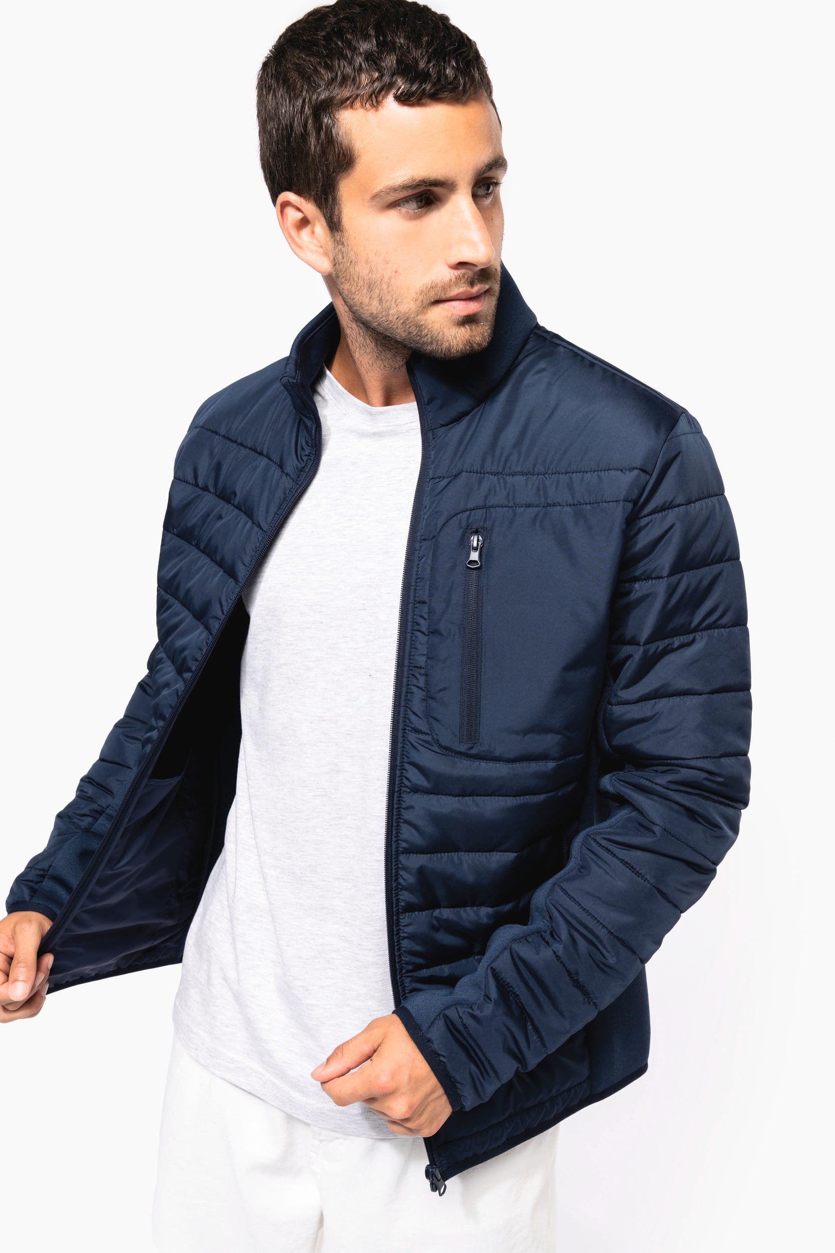 Men’s Hybrid Padded Jacket – Recycled Lining | K6171