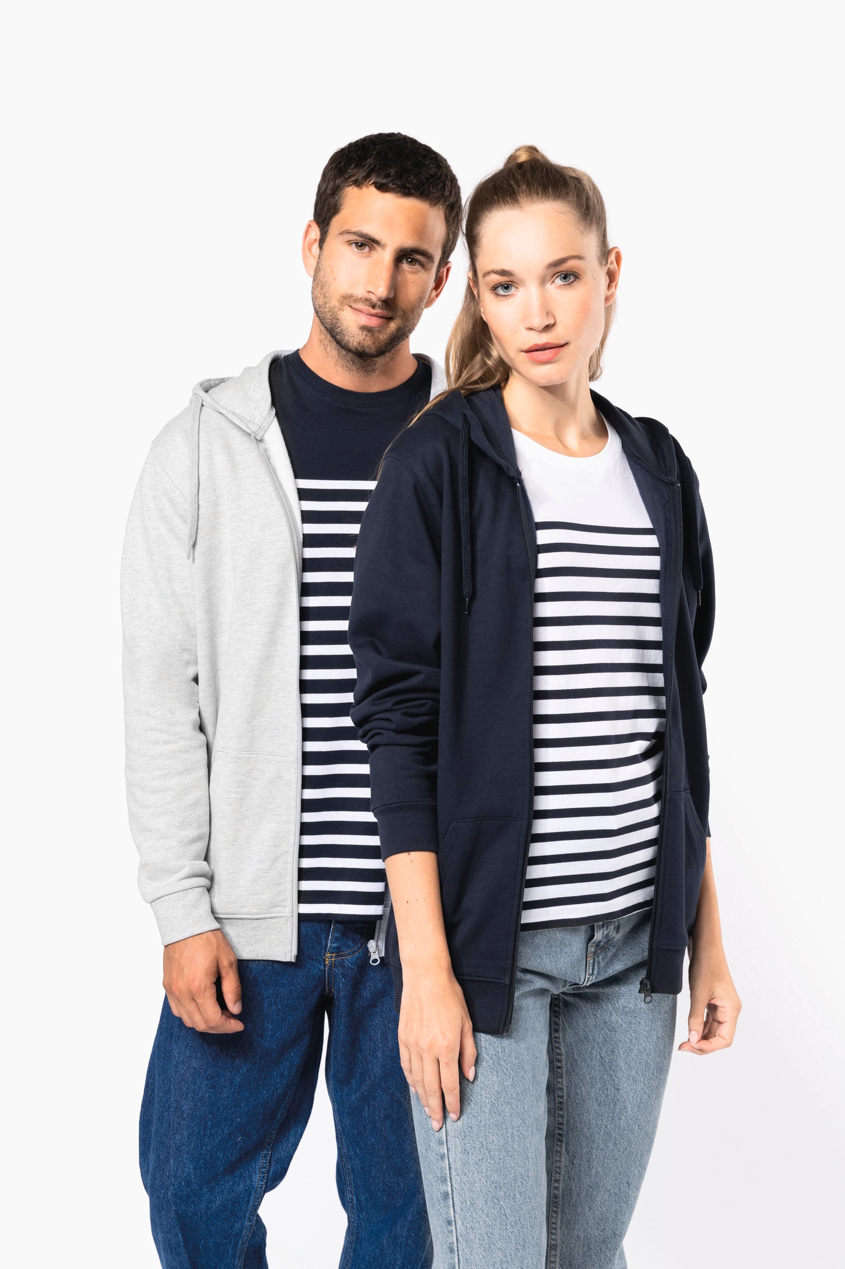 Sudadera con capucha reciclada unisex con cremallera – 280 g/m² | K4042