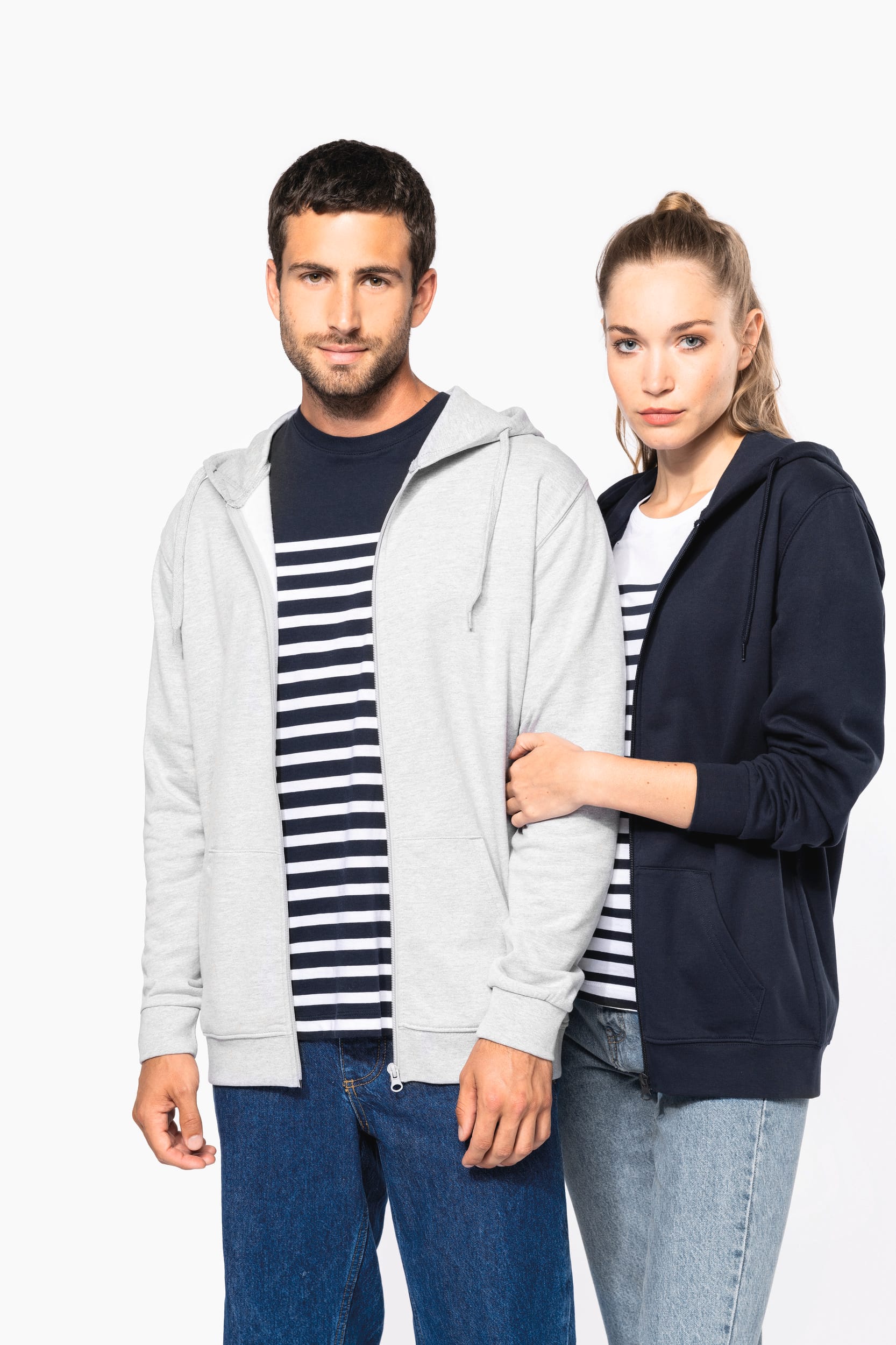 Sudadera con capucha reciclada unisex con cremallera – 280 g/m² | K4042