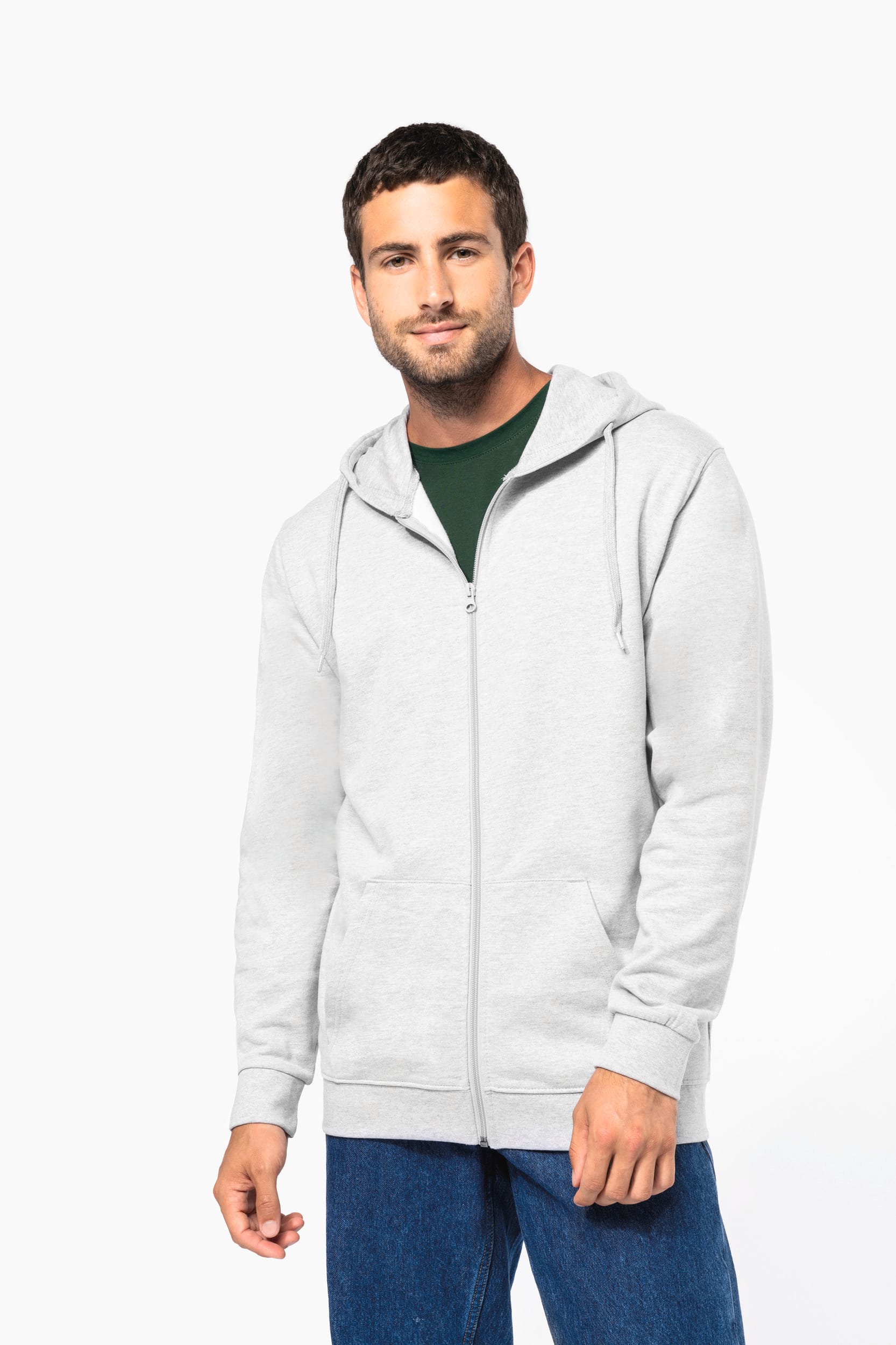 Sudadera con capucha reciclada unisex con cremallera – 280 g/m² | K4042