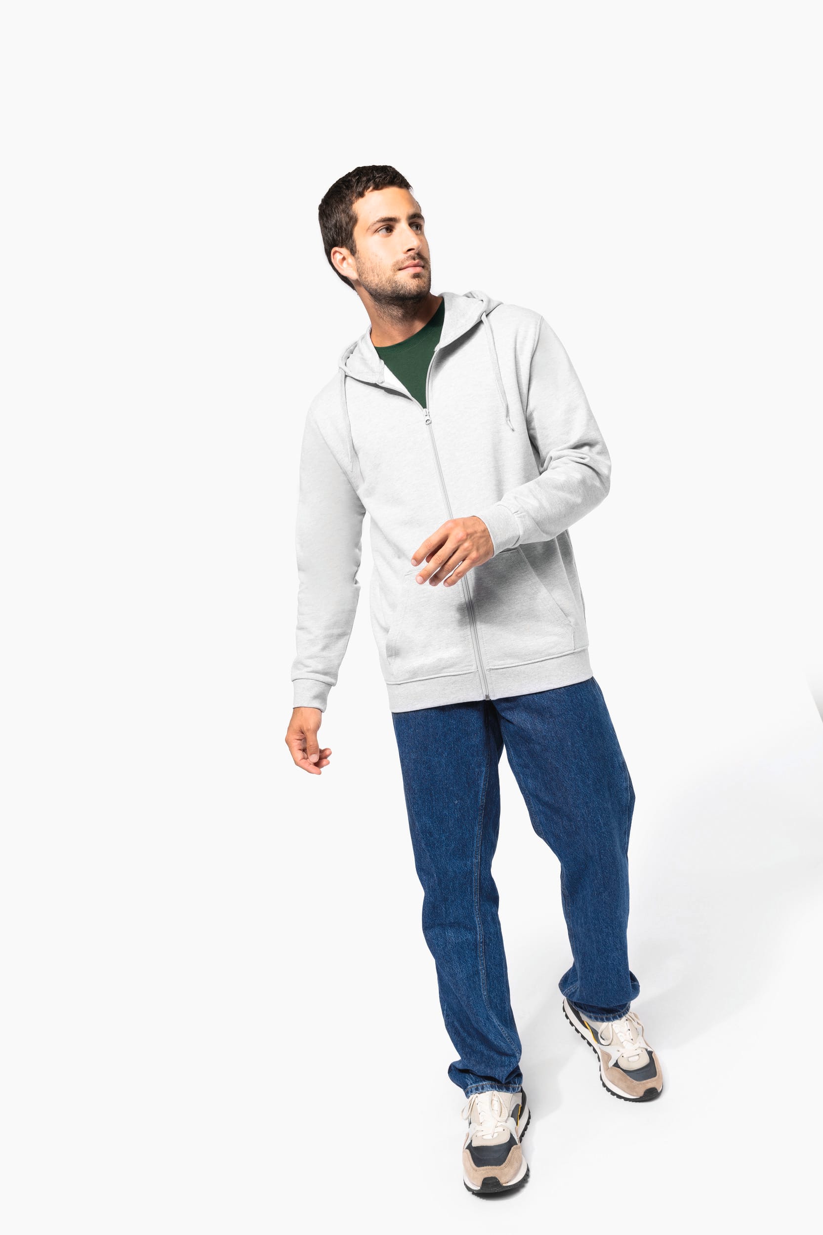 Sudadera con capucha reciclada unisex con cremallera – 280 g/m² | K4042