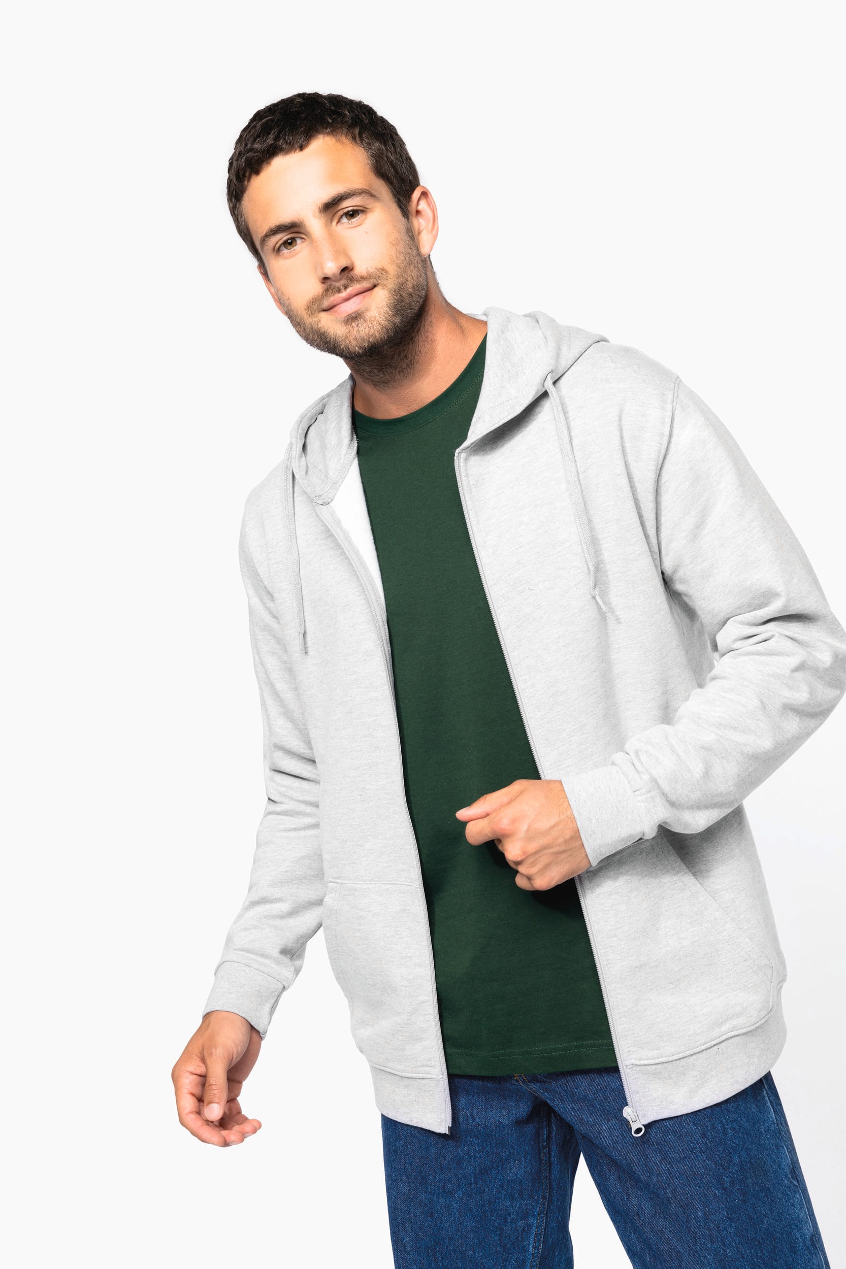 Sudadera con capucha reciclada unisex con cremallera – 280 g/m² | K4042