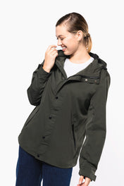 Chaqueta con Capucha Reciclada Unisex – Repelente al Agua | KNS600