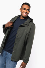 Chaqueta con Capucha Reciclada Unisex – Repelente al Agua | KNS600