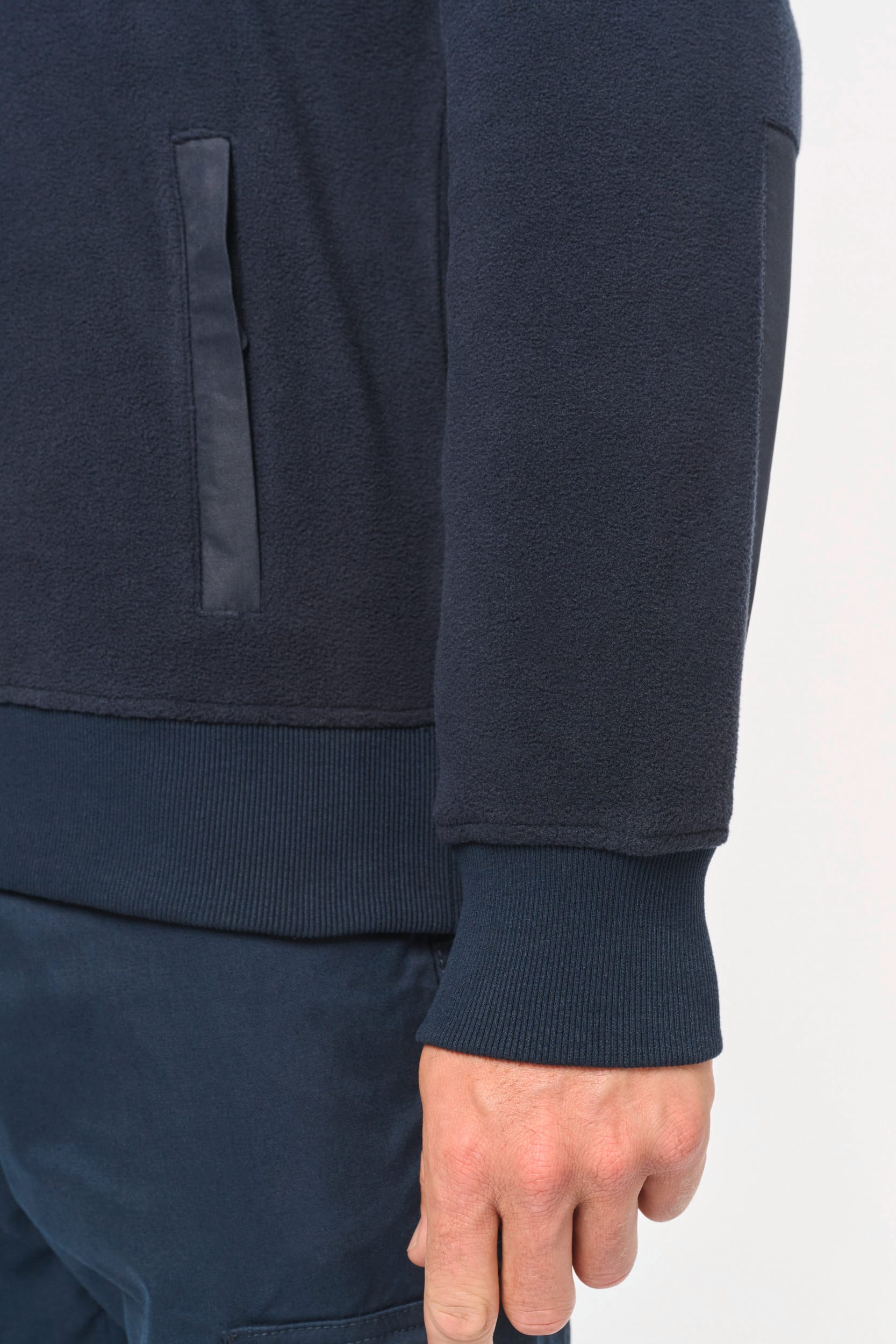 Ropa de trabajo polar reciclada unisex con cremallera 1/4 – 320 g/m² | WK905