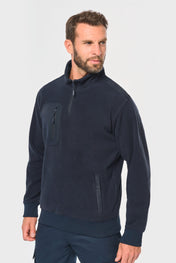 Ropa de trabajo polar reciclada unisex con cremallera 1/4 – 320 g/m² | WK905