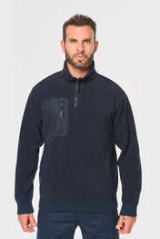 Ropa de trabajo polar reciclada unisex con cremallera 1/4 – 320 g/m² | WK905