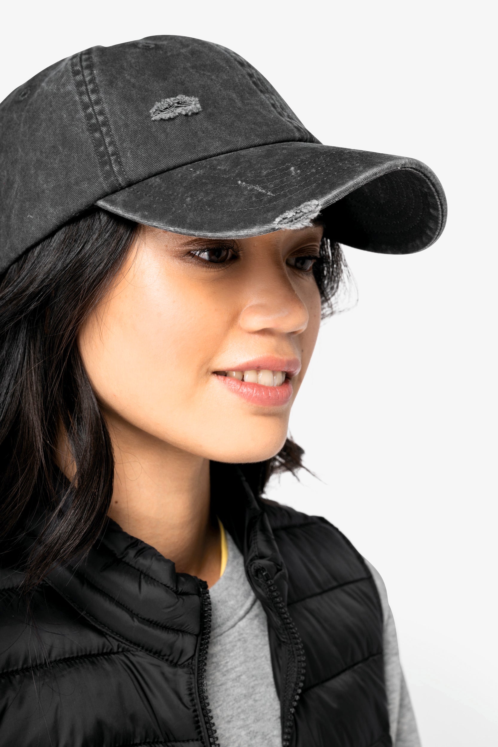 Umweltfreundliche Unisex-Kappe mit Risseffekt - NS026