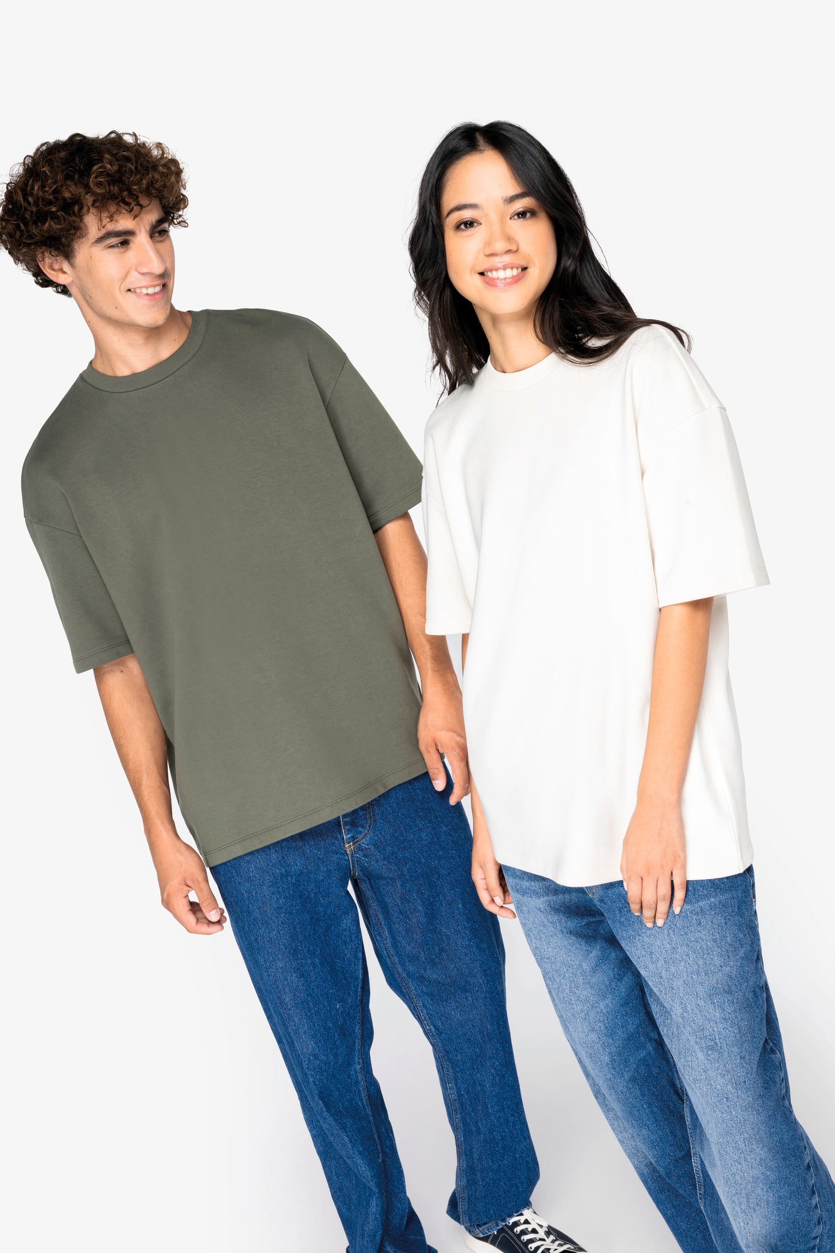 T-shirt oversize unisexe en molleton français écologique - 300 g/m² - NS308