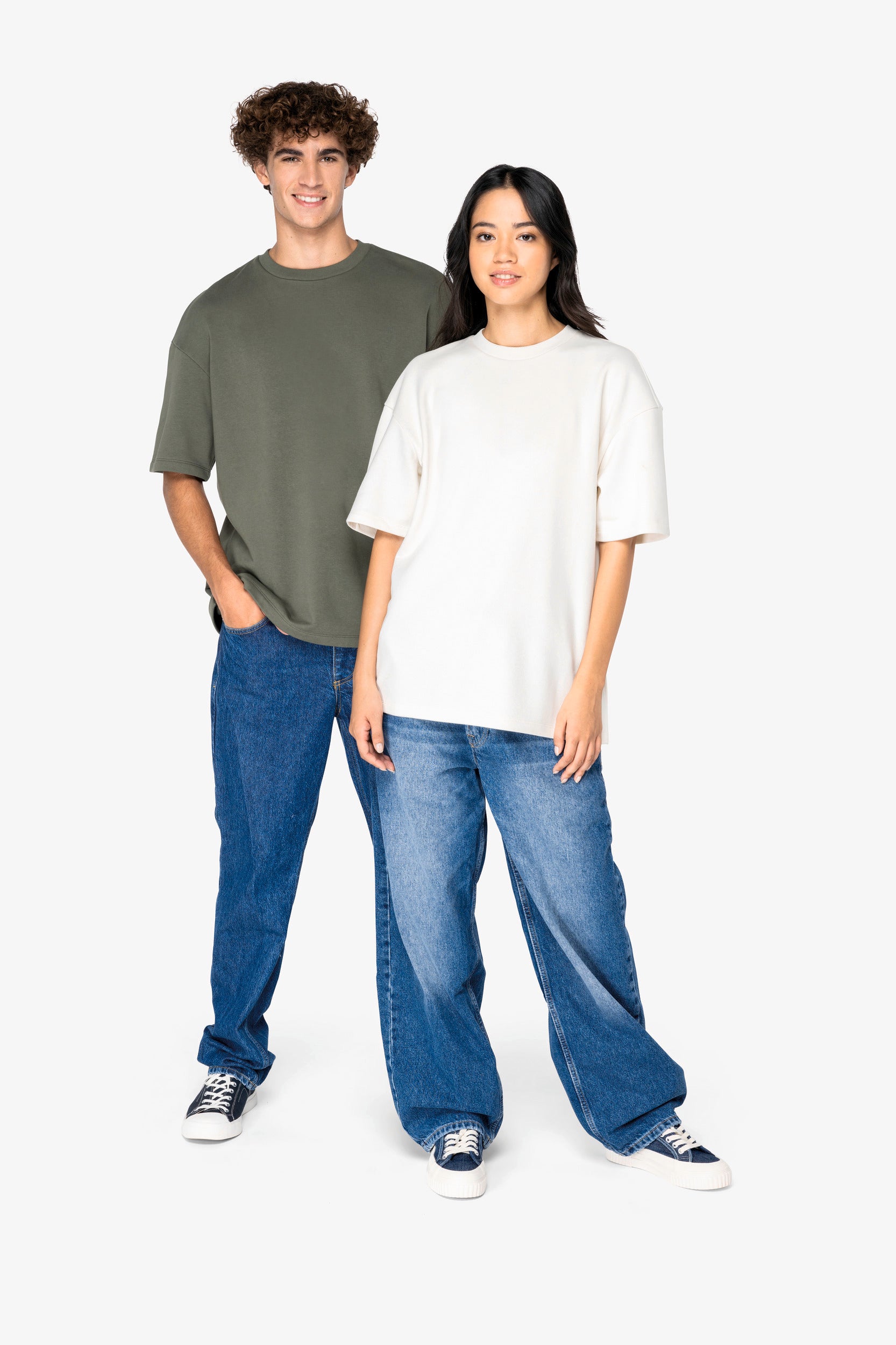 T-shirt oversize unisexe en molleton français écologique - 300 g/m² - NS308