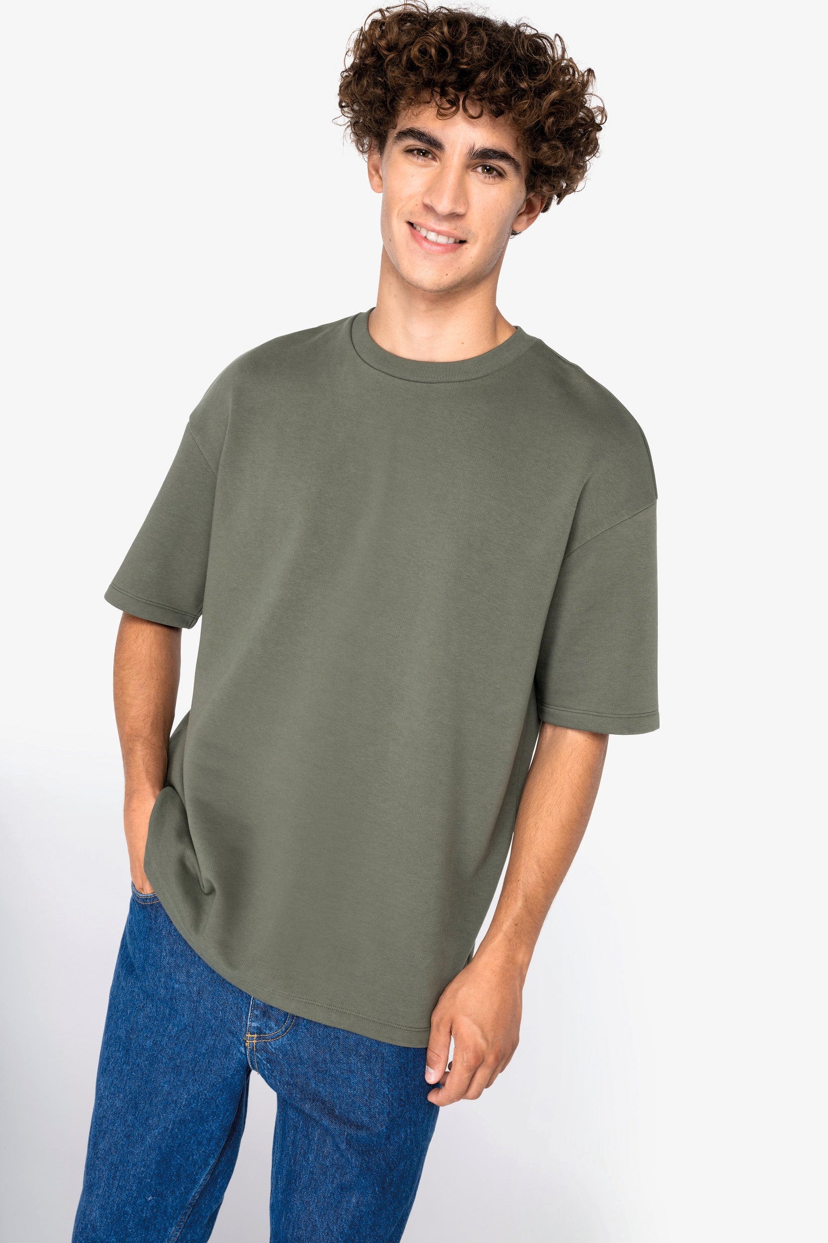 T-shirt oversize unisexe en molleton français écologique - 300 g/m² - NS308