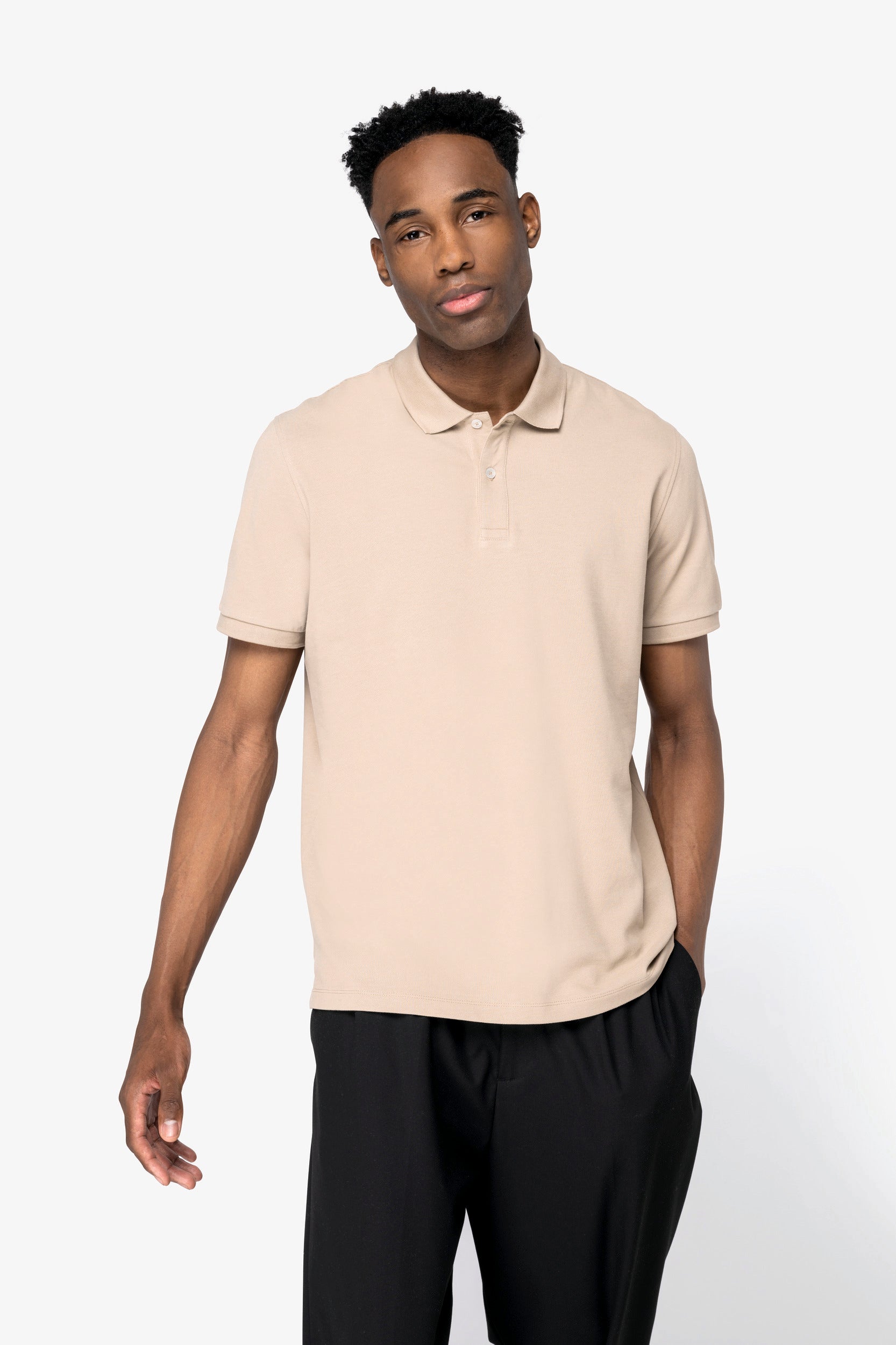Eco-friendly Men’s Pique Knit Polo Shirt - 220 g/m² - NS207