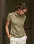 Dames Luxe Stretch Polo - Getailleerde Pasvorm - 215 g/m² | 51354
