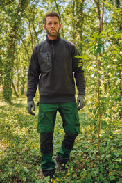 Ropa de trabajo polar reciclada unisex con cremallera 1/4 – 320 g/m² | WK905