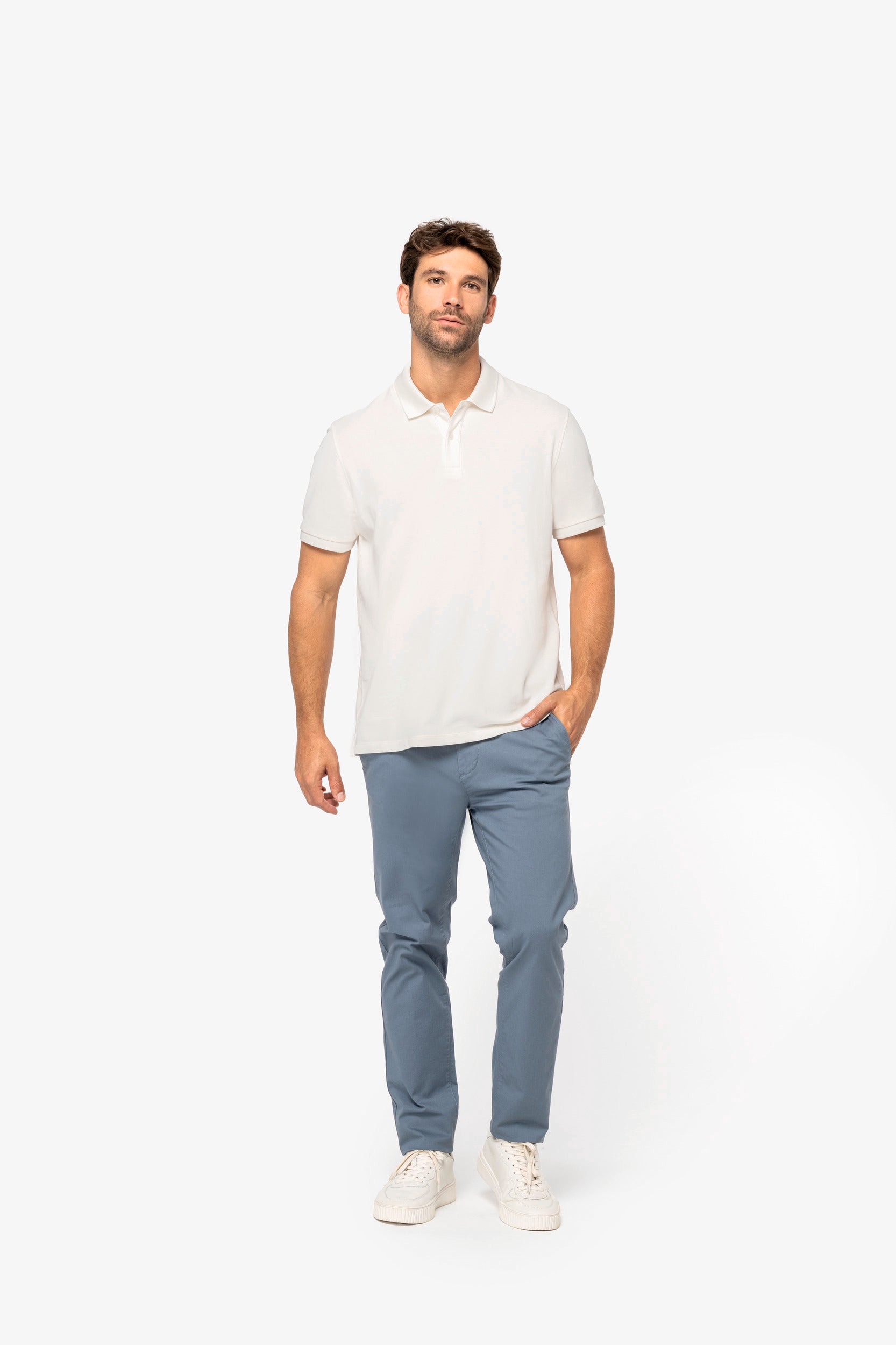 Eco-friendly Men’s Pique Knit Polo Shirt - 220 g/m² - NS207