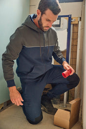 Unisex-Recycling-Bicolor-Kapuzenjacke – 300 g/m² | WK410