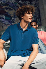 Eco-friendly Men’s Pique Knit Polo Shirt - 220 g/m² - NS207