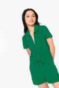 Ladies’ Eco-friendly Terry Towel Zipped Jumpsuit - NS5002