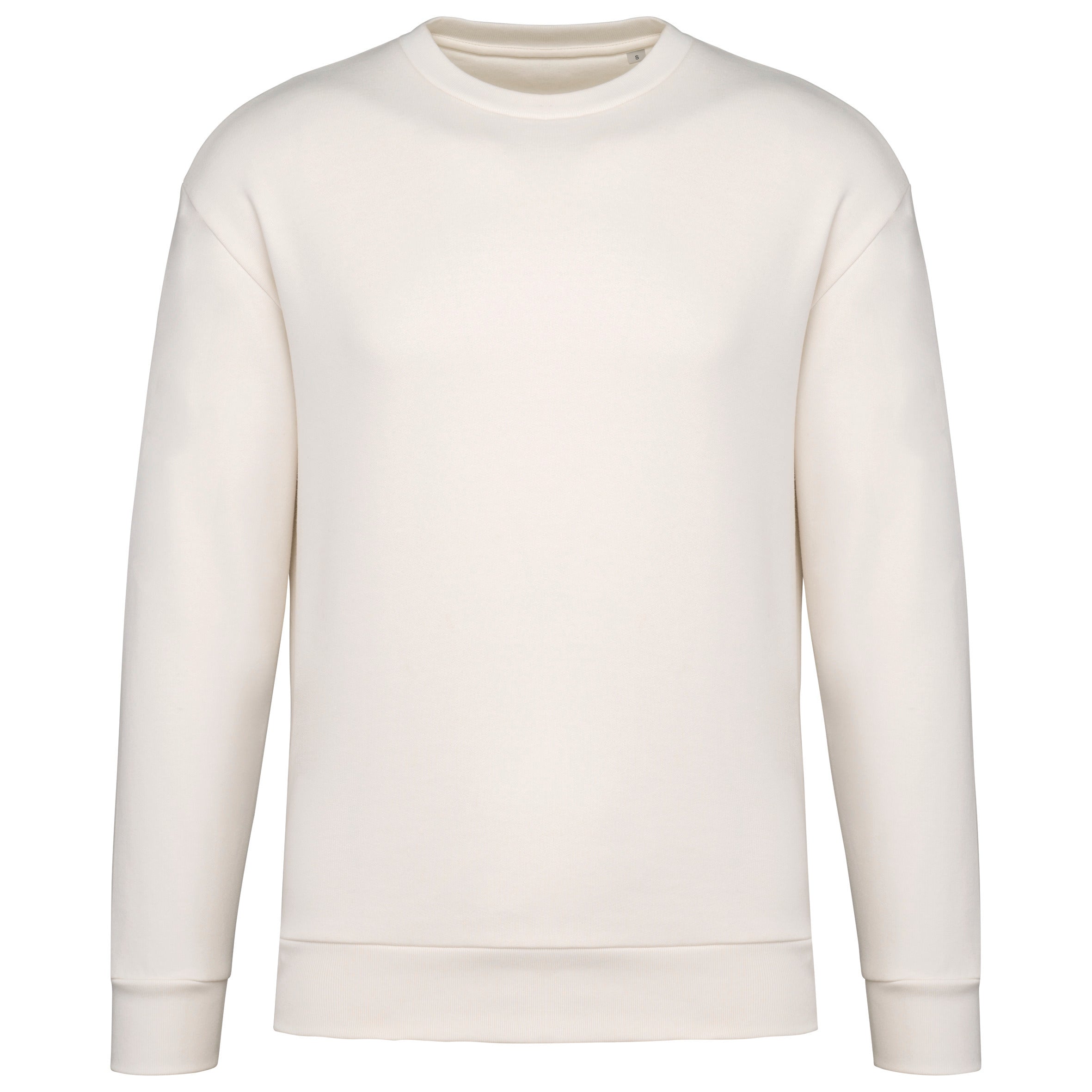 Sudadera unisex con cuello redondo y hombros caídos en polar cepillado ecológico - 350 g/m² - NS435