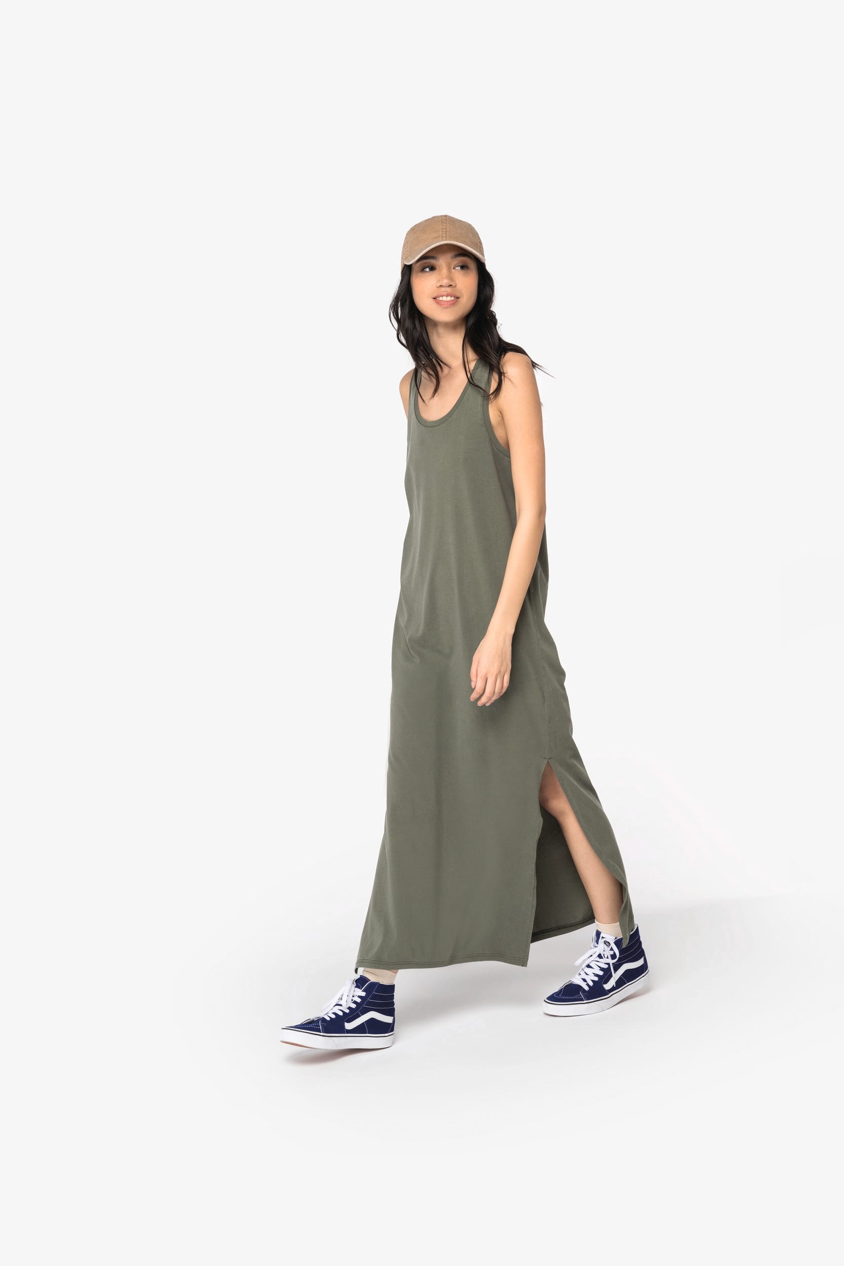 Washed Organic Cotton Jersey Dress for Women – 165 g/m² – NS5012