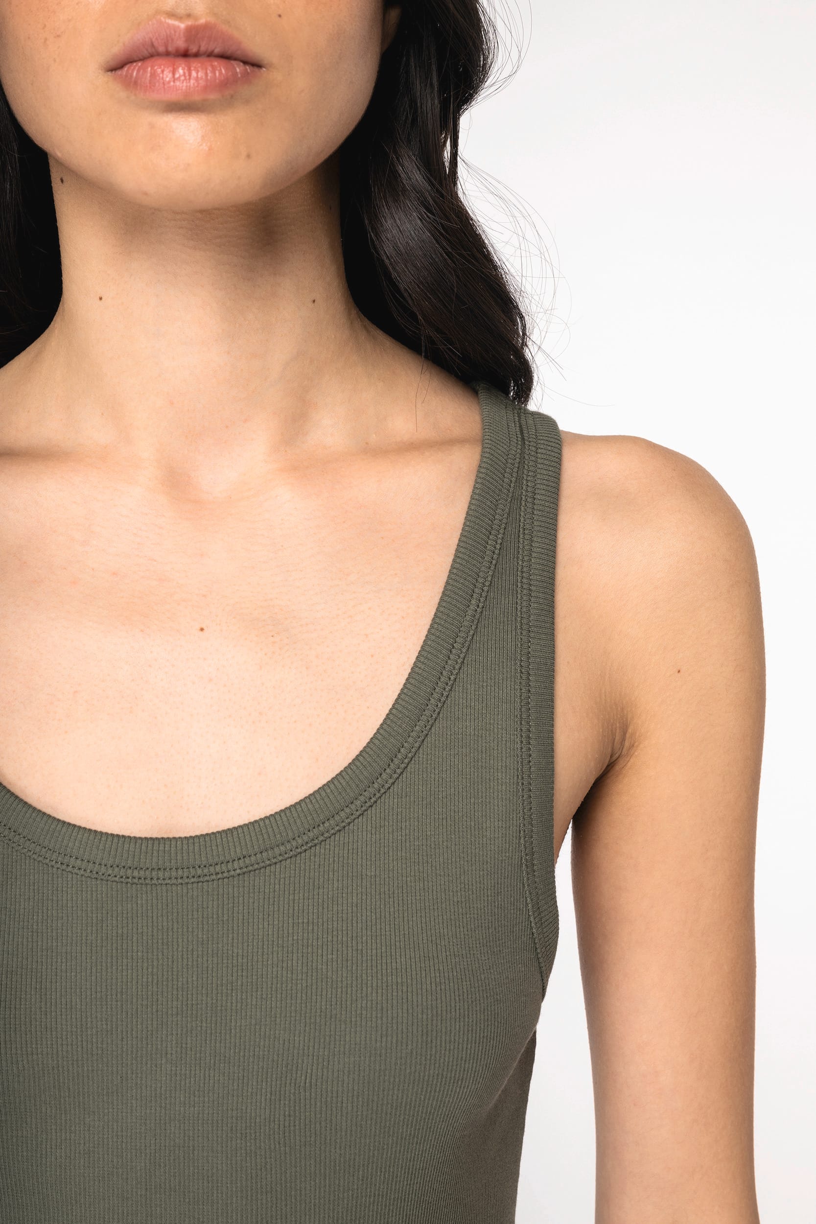 Ribbed Organic Cotton Tank Top for Women – 260 g/m² – NS344
