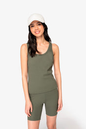 Ribbed Organic Cotton Tank Top for Women – 260 g/m² – NS344