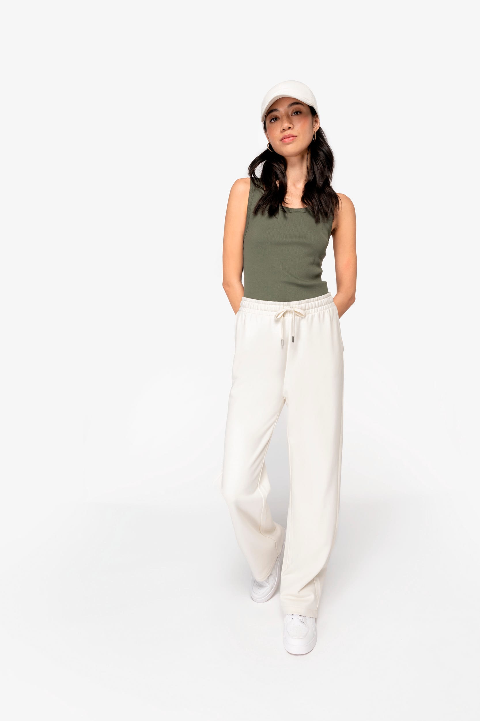 Ribbed Organic Cotton Tank Top for Women – 260 g/m² – NS344