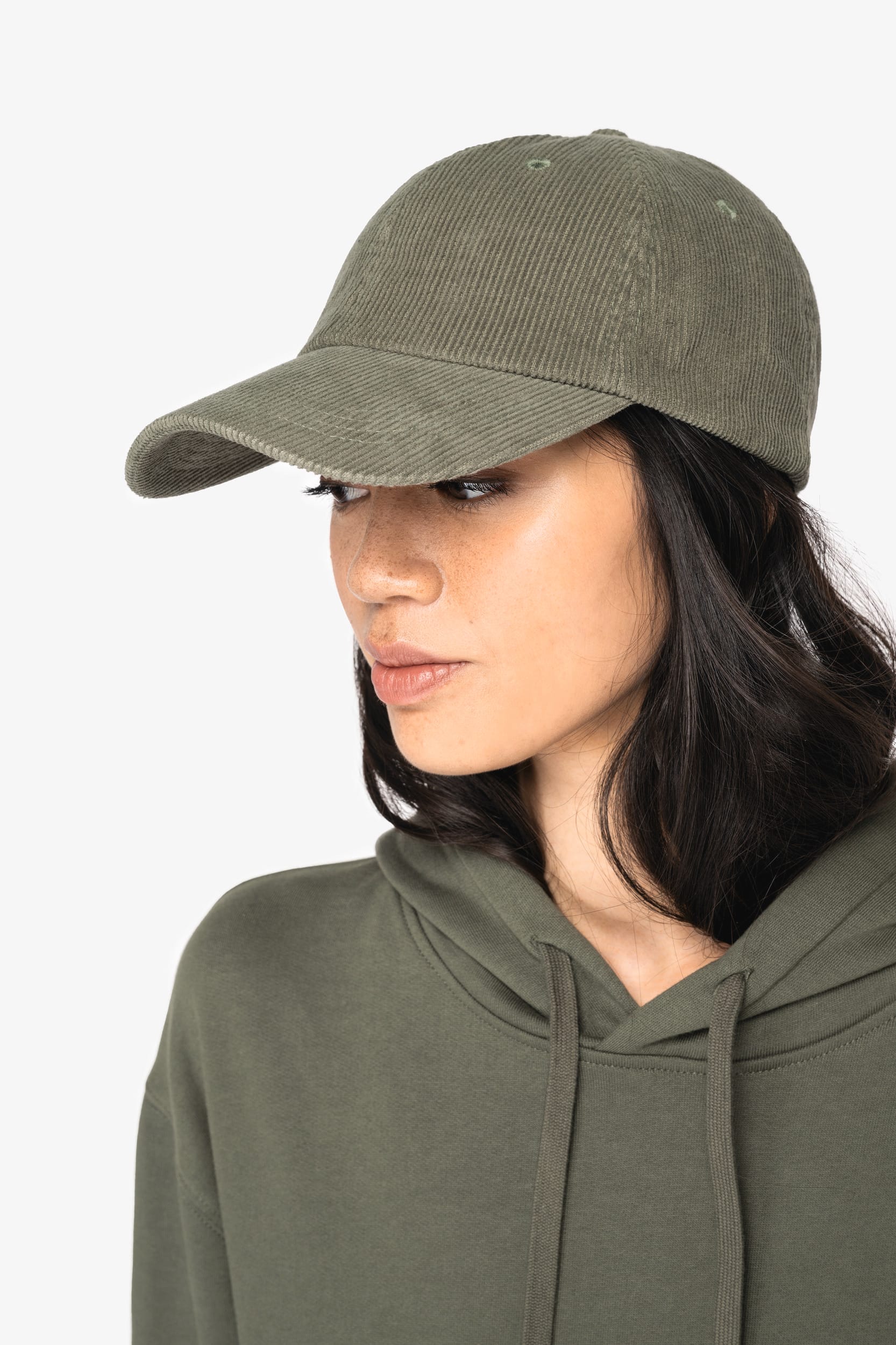 Casquette Unisexe en Velours Côtelé Bio - 6 Panneaux - NS016