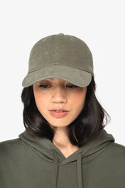 Casquette Unisexe en Velours Côtelé Bio - 6 Panneaux - NS016