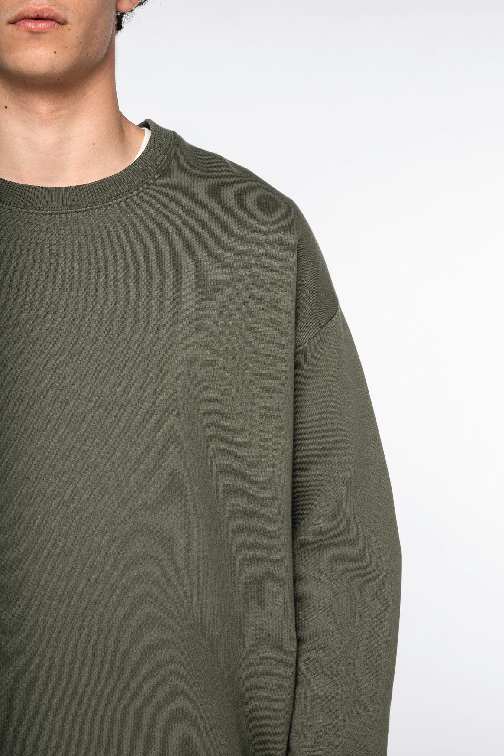 Organic Cotton Oversized Crew Neck Sweatshirt – 350 g/m² – NS440