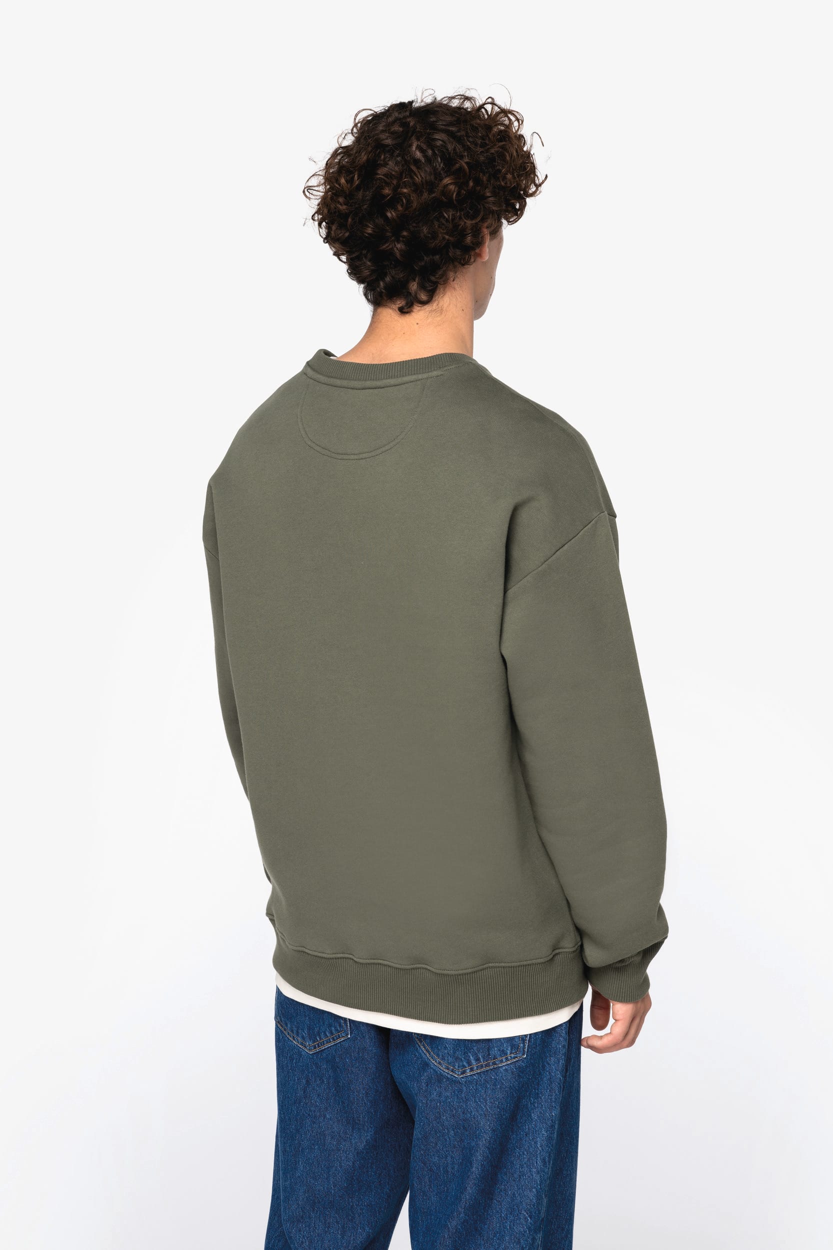 Organic Cotton Oversized Crew Neck Sweatshirt – 350 g/m² – NS440