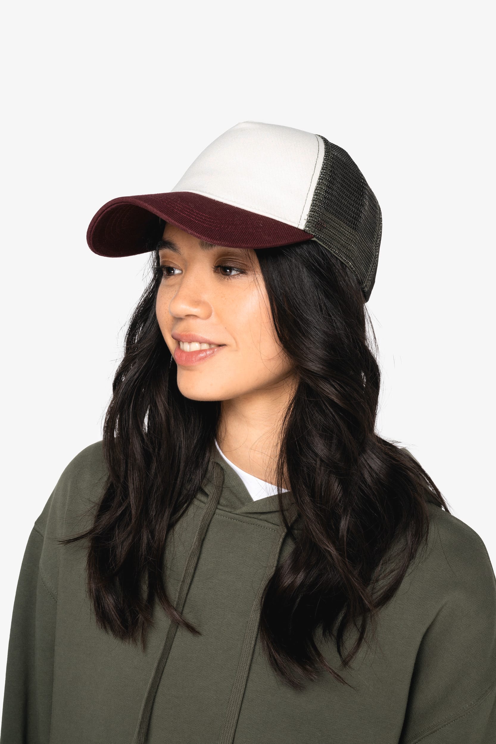 Casquette Trucker Éco-Responsable Unisexe 5 Panneaux - NS035
