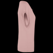 Camiseta de algodón orgánico con mangas enrolladas para mujer – 155 g/m² – NS309