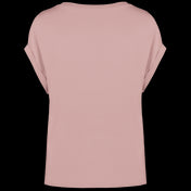 Camiseta de algodón orgánico con mangas enrolladas para mujer – 155 g/m² – NS309