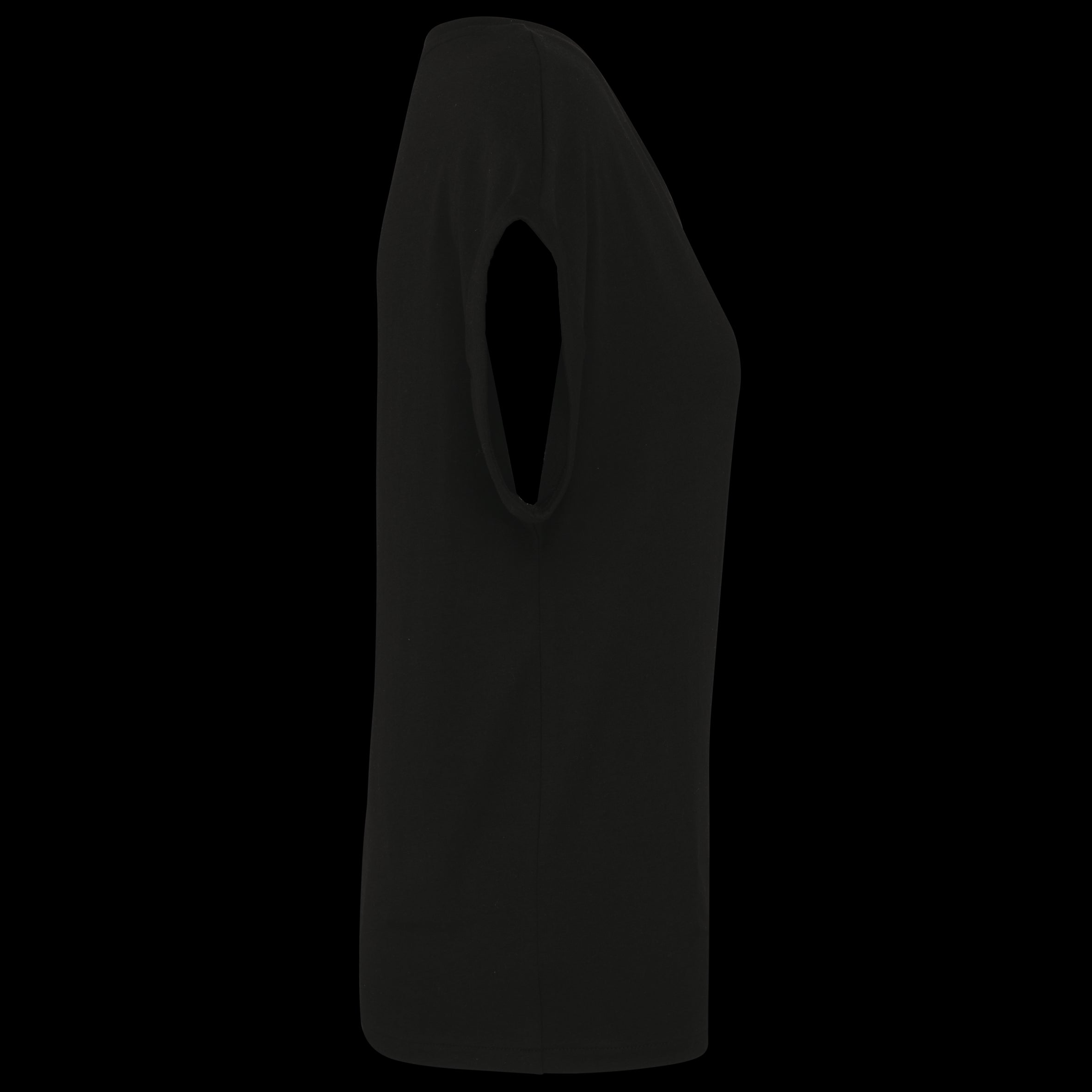 Camiseta de algodón orgánico con mangas enrolladas para mujer – 155 g/m² – NS309