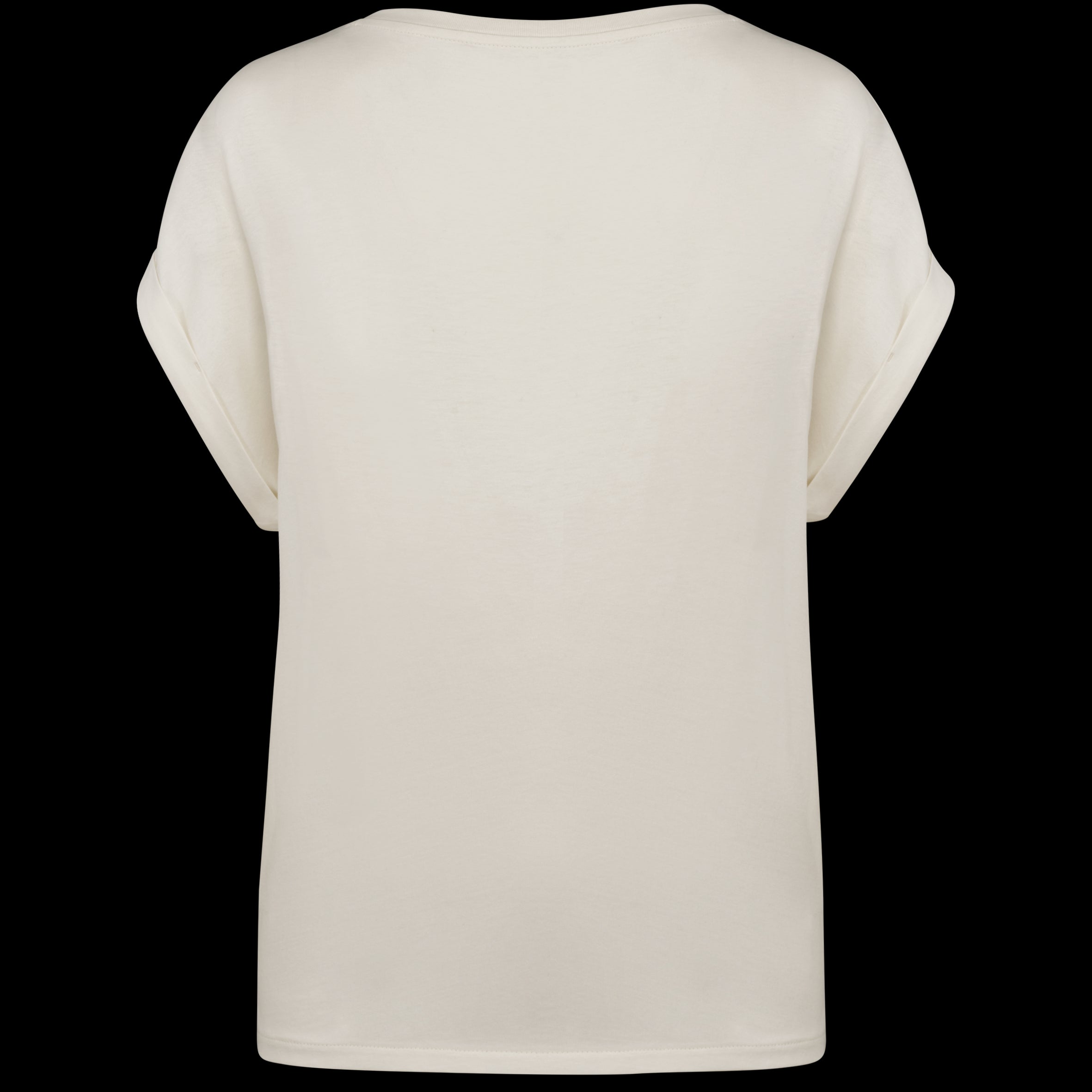 Camiseta de algodón orgánico con mangas enrolladas para mujer – 155 g/m² – NS309