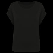Camiseta de algodón orgánico con mangas enrolladas para mujer – 155 g/m² – NS309