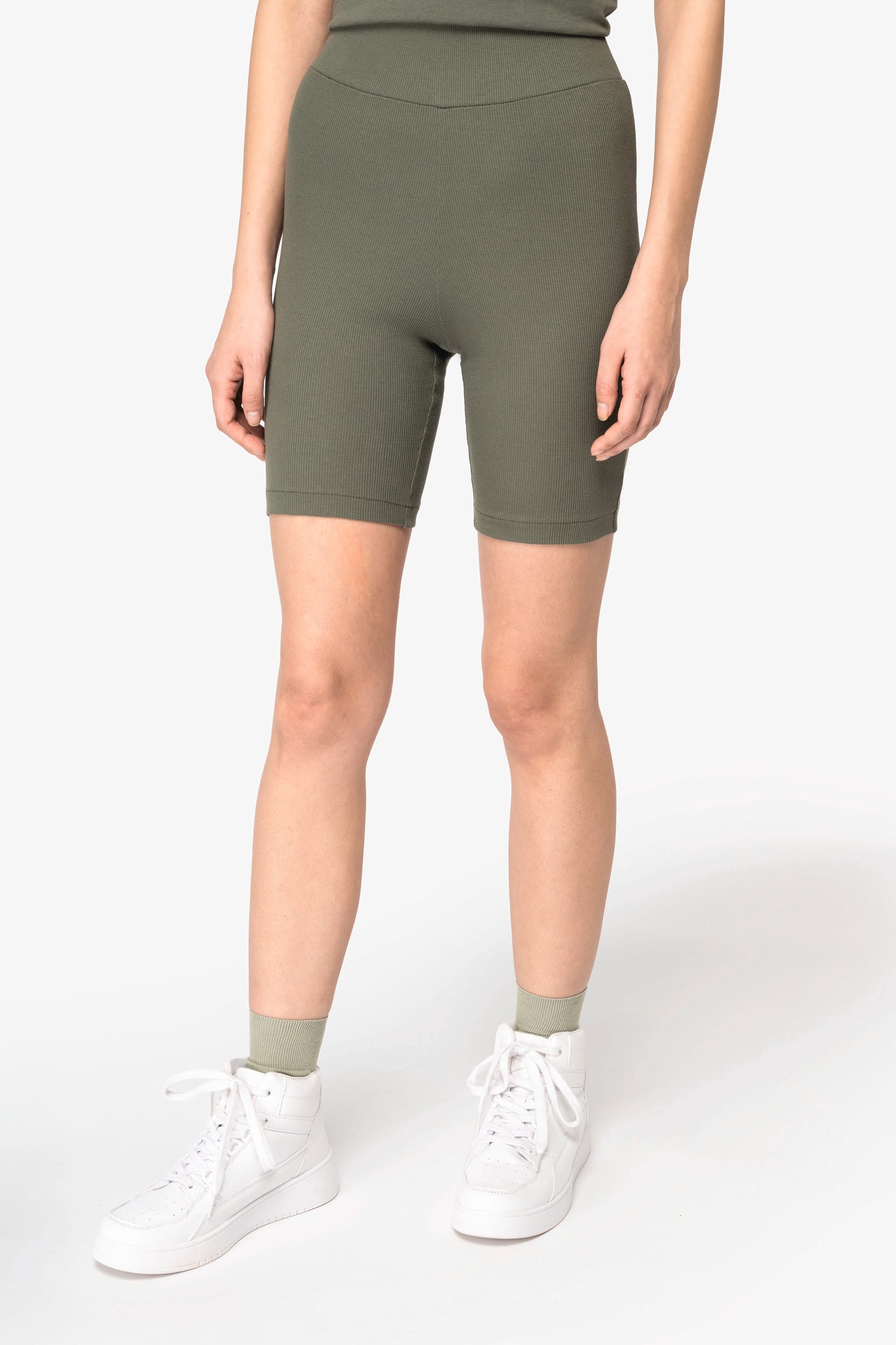 Damen Slim Fit Shorts aus Bio-Rippstoff – 260 g/m² | NS744