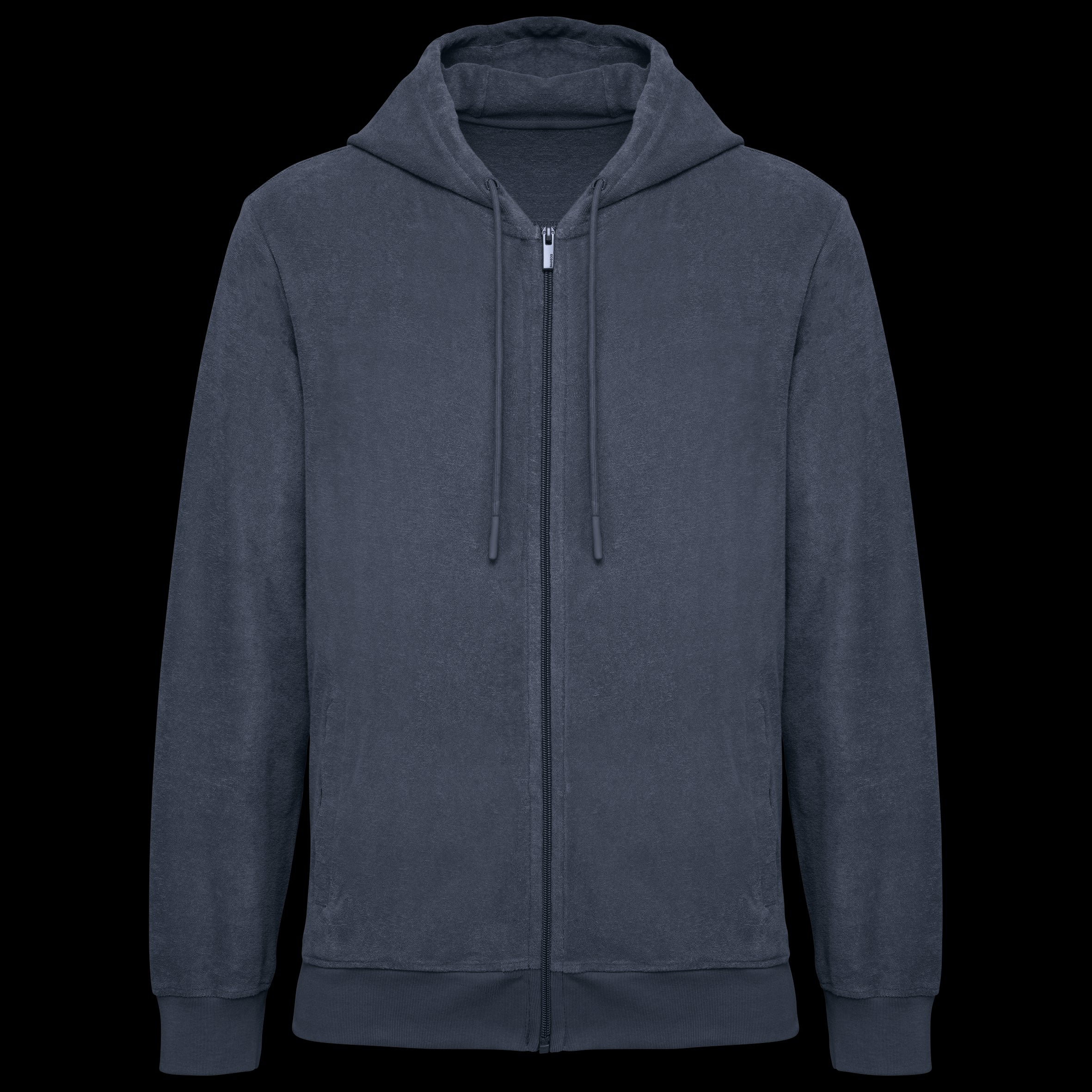 Organic Cotton Terry Zip Hoodie for Men – 210 g/m² – NS419