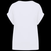 Camiseta de algodón orgánico con mangas enrolladas para mujer – 155 g/m² – NS309