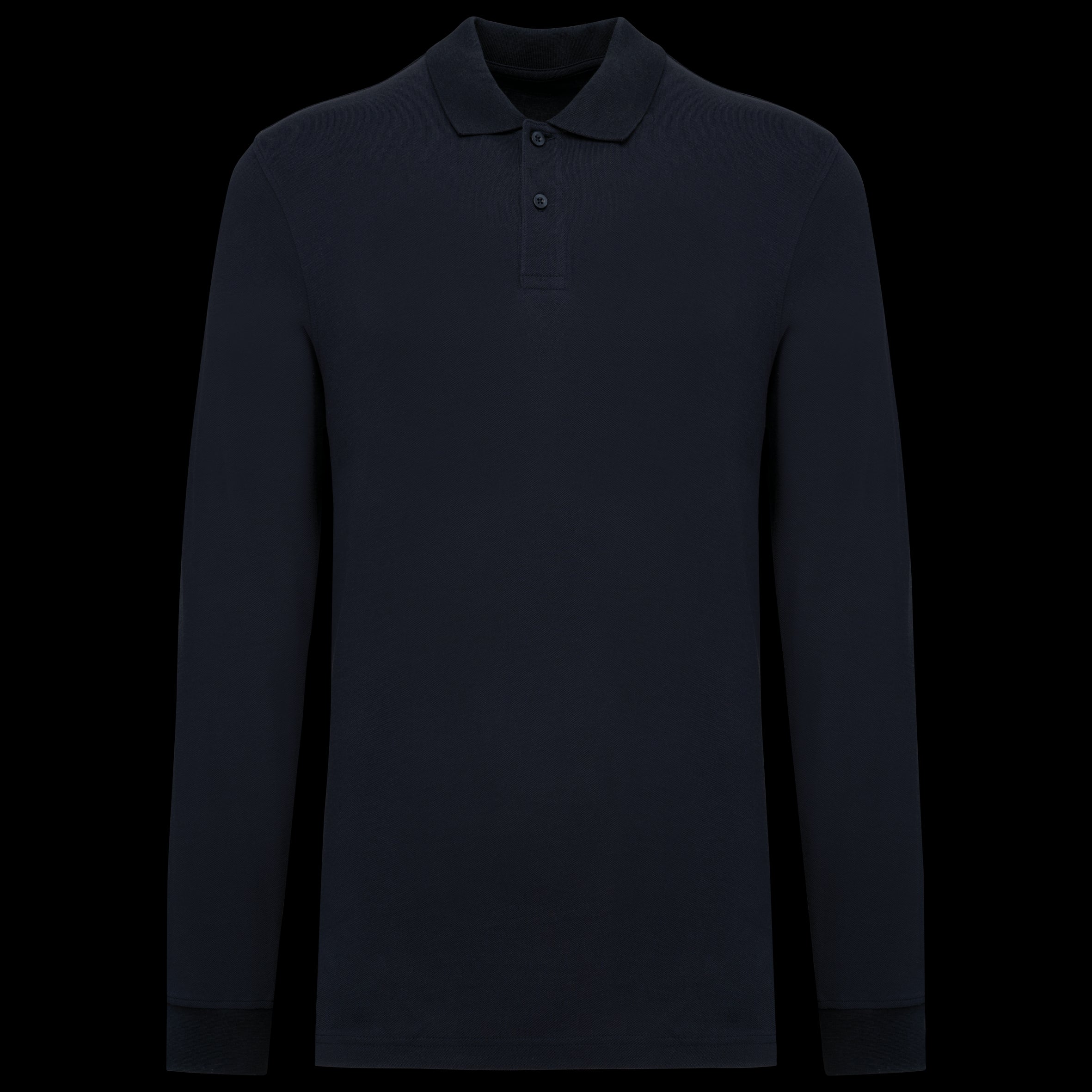 Polo Piqué à Manches Longues pour Homme en Coton Bio – 180 g/m² | K2027
