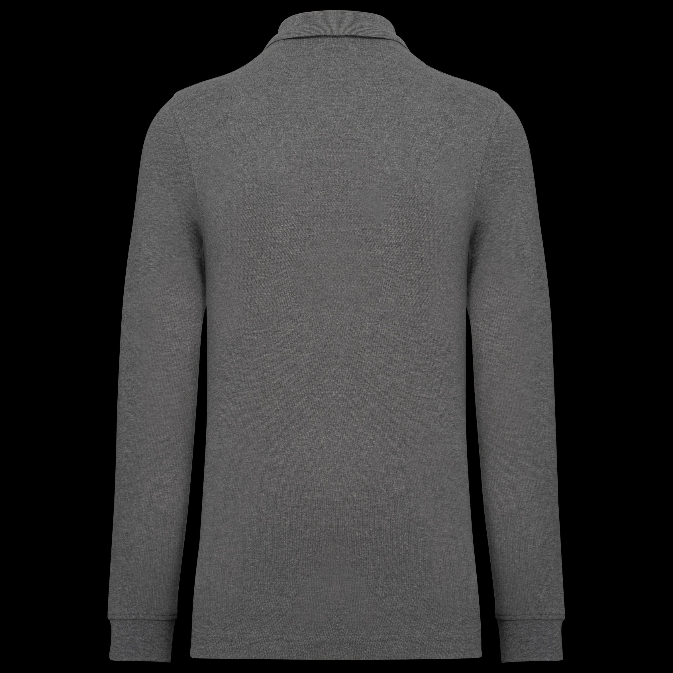 Polo Piqué à Manches Longues pour Homme en Coton Bio – 180 g/m² | K2027