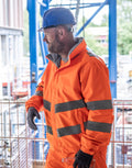 Veste imperméable haute visibilité avec capuche | 61417
