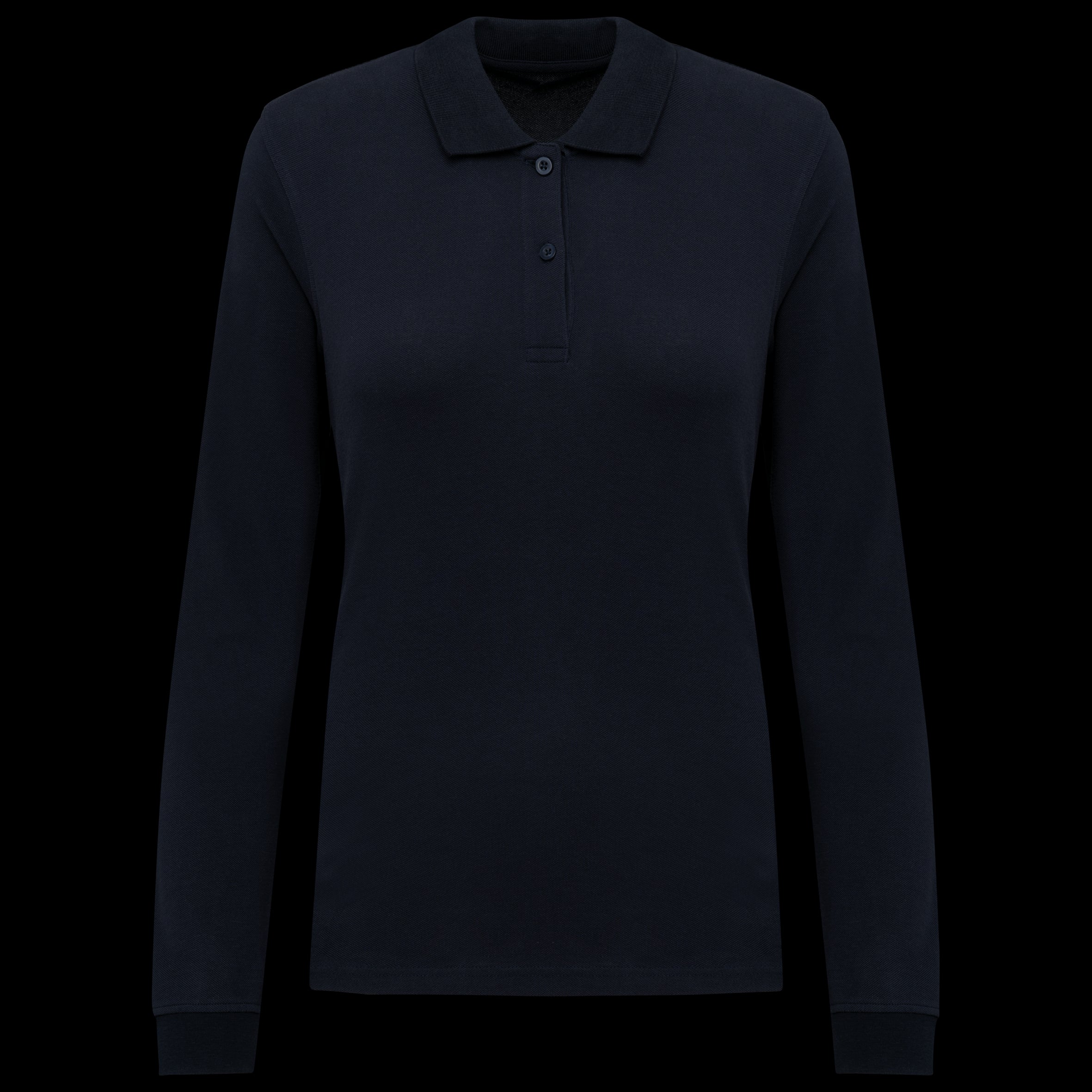 Women’s Long Sleeve Organic Piqué Polo – 180 g/m² | K2028